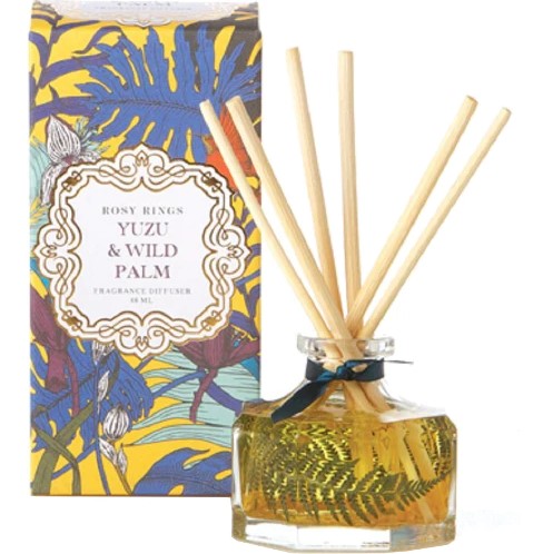 YUZU and WILD PALM Rosy Rings Petite Botanical Reed Diffuser