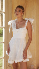 Karis Mini Dress - White